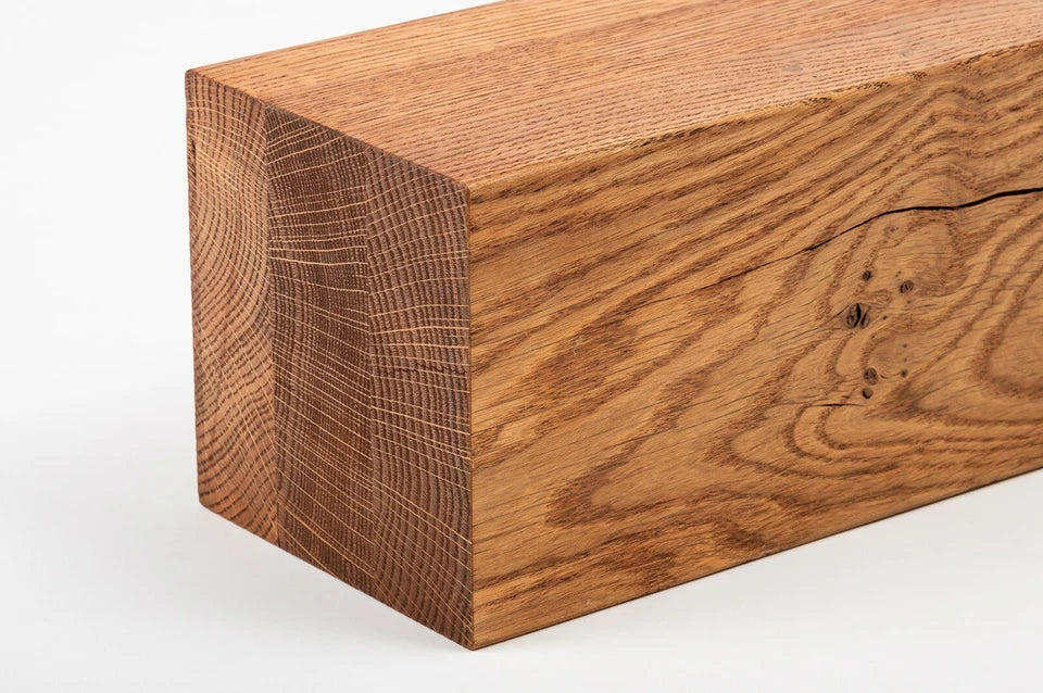 Līmētās ozola koka brusas Rustic 160x160 mm eļļots tonī Ķirsis