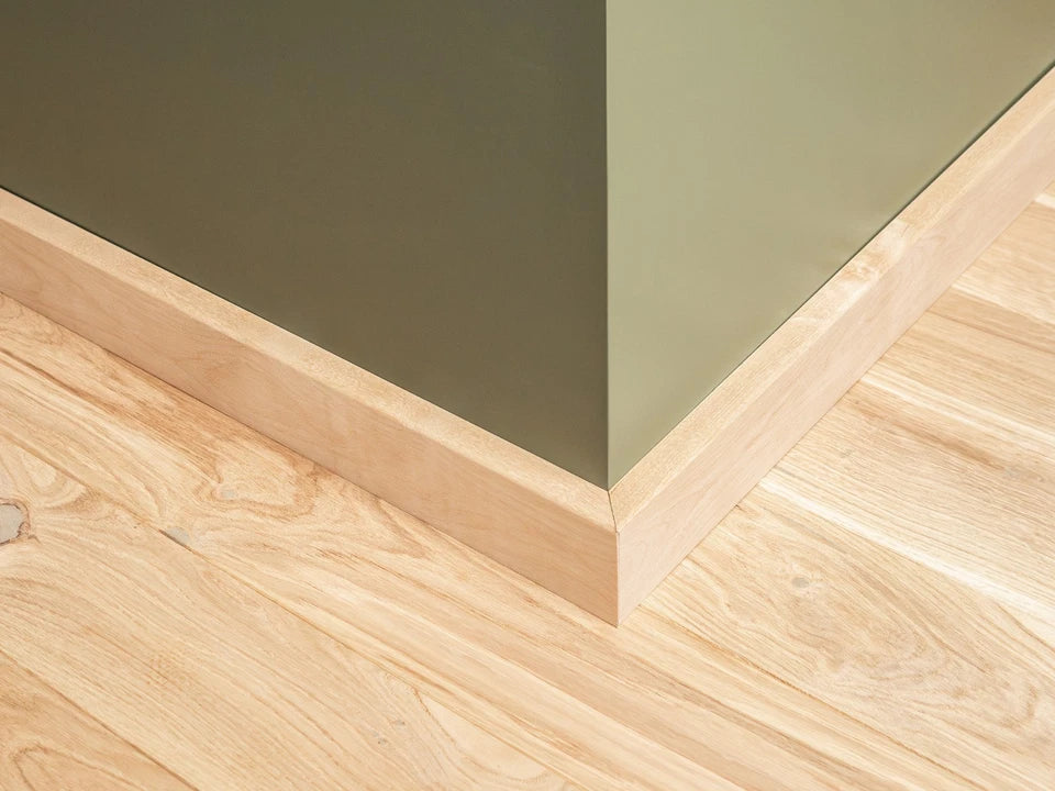 Grīdlīste Bērzs A/B 24x80mm neapstrādāts 2000 mm ar rādiusu 5mm