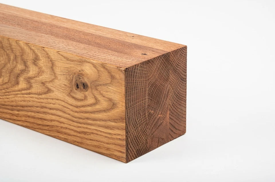 Līmētās ozola koka brusas Rustic 160x160 mm eļļots tonī Ķirsis