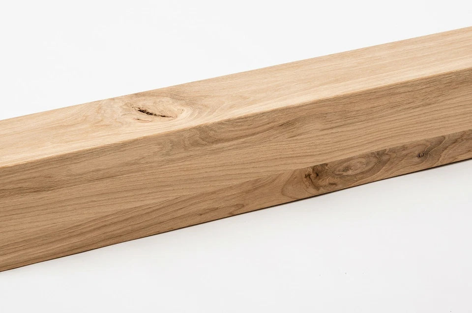 Līmētās ozola koka brusas Rustic 120x120 mm bez virsmas apstrādes