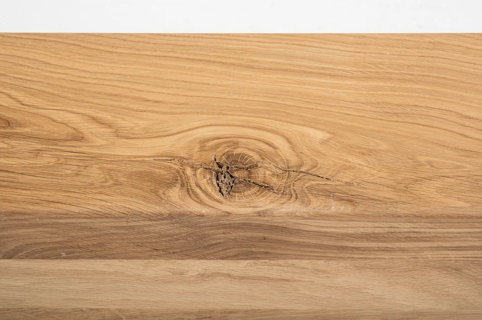 Līmētās ozola koka brusas Rustic 120x120 mm eļļots ar cietā vaska eļļu tonī Dabīgi balts