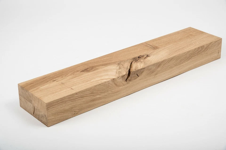 Līmētās ozola koka brusas Rustic 80x160 mm bez virsmas apstrādes