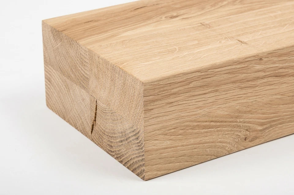 Līmētās ozola koka brusas Rustic 80x160 mm bez virsmas apstrādes