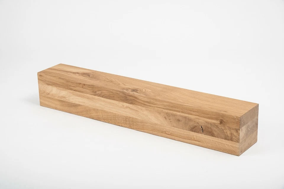 Līmētās ozola koka brusas Rustic 120x120 mm eļļots ar cietā vaska eļļu tonī Dabīgi balts