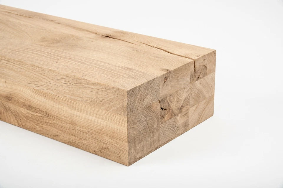 Līmētās ozola koka brusas Rustic 120x240 mm bez virsmas apstrādes