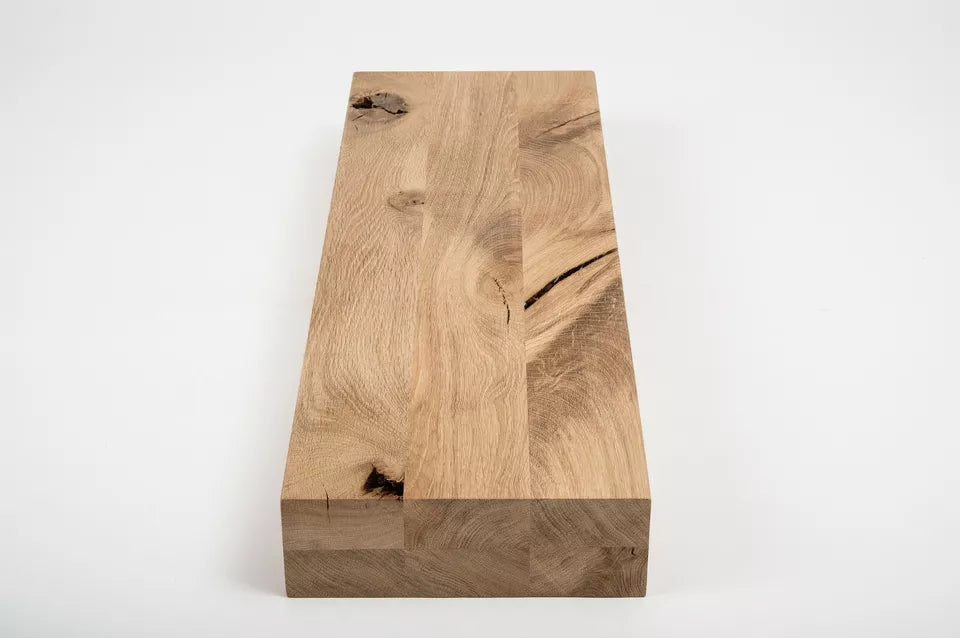 Līmētās ozola koka brusas Rustic 80x240 mm bez virsmas apstrādes