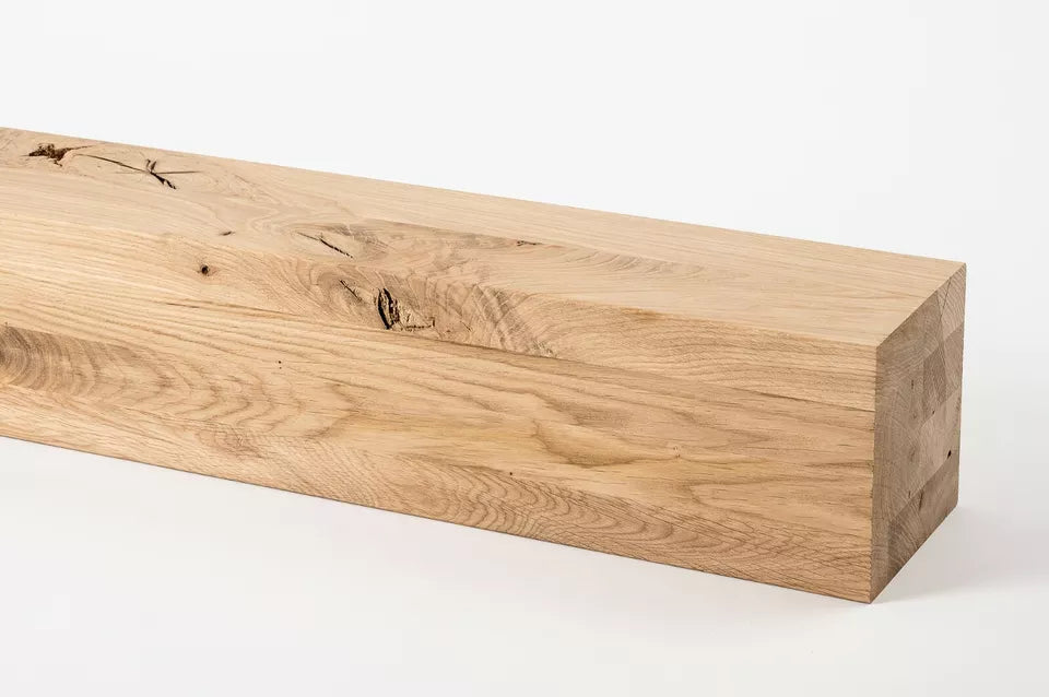 Glulam oak beam Rustic 160x160 mm untreated, square timber, solid wood