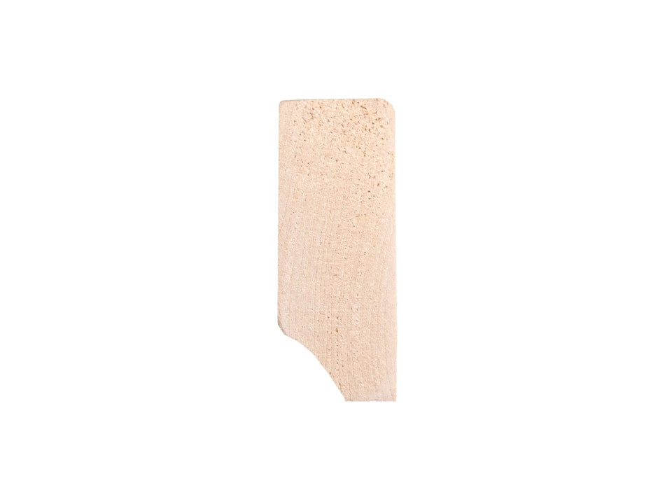 Grīdlīste Bērzs A/B 24x60mm eļļots ar cietā vaska eļļu tonī Dabīgi balts 2000 mm ar rādiusu 5mm