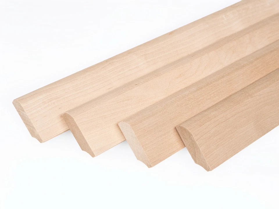 Grīdlīste Bērzs A/B 24x60mm eļļots ar cietā vaska eļļu tonī Dabīgi balts 2000 mm ar rādiusu 20mm