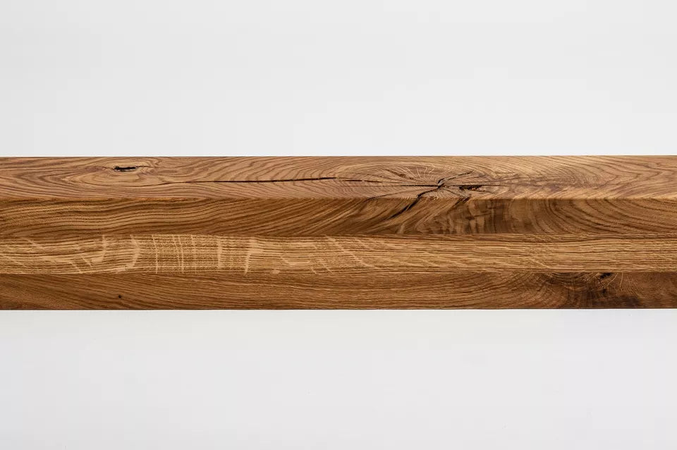 Līmētās ozola koka brusas Rustic 80x80 mm Dabīgi eļļots