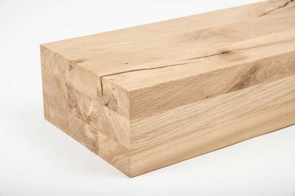 Līmētās ozola koka brusas Rustic 120x240 mm bez virsmas apstrādes