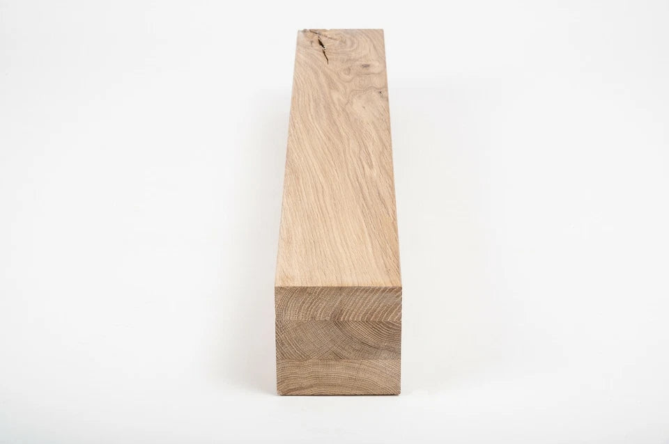 Līmētās ozola koka brusas Rustic 160x160 mm Balti eļļots