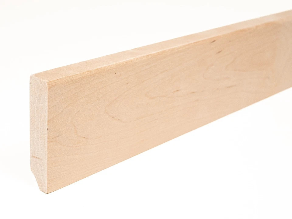 Grīdlīste Bērzs A/B 24x100mm eļļots ar cietā vaska eļļu tonī Dabīgi balts 2000 mm ar rādiusu 5mm