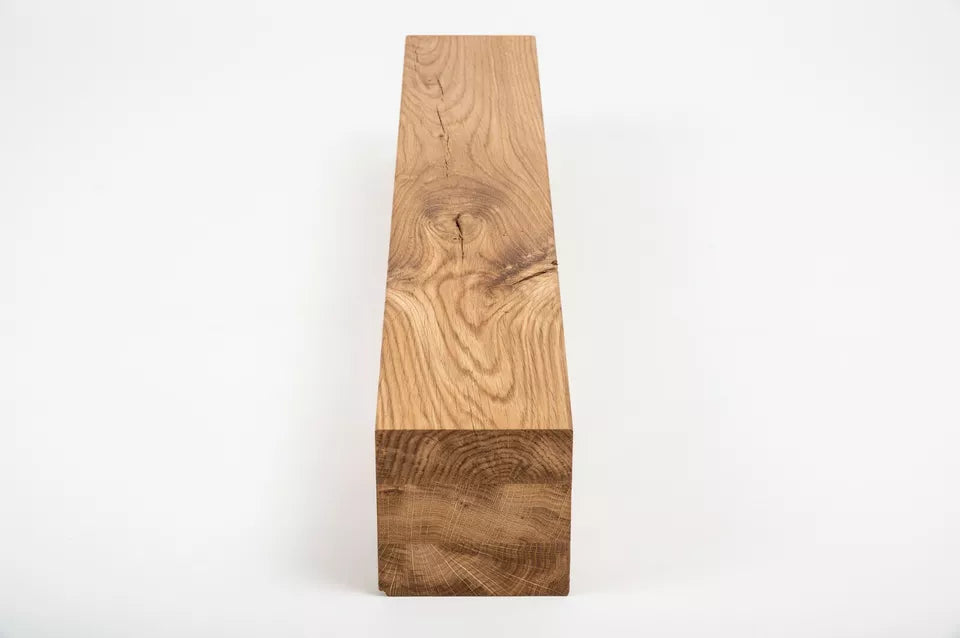 Līmētās ozola koka brusas Rustic 80x80 mm eļļots ar bezkrāsas cietā vaska eļļu