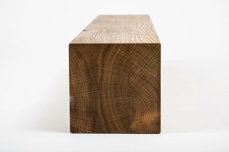 Līmētās ozola koka brusas Rustic 120x120 mm eļļots tonī Antique