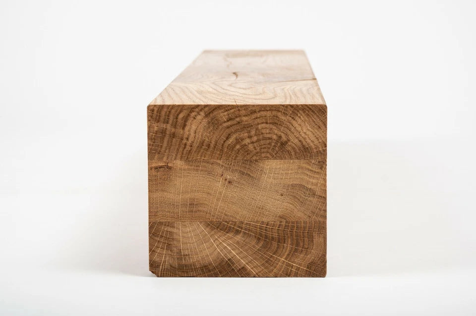 Līmētās ozola koka brusas Rustic 80x80 mm eļļots ar bezkrāsas cietā vaska eļļu